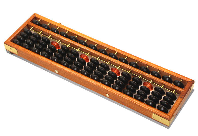 Krásné dřevěné japonské počítadlo abacus - soroban 15 sloupce
