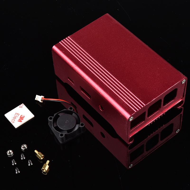RPI-B04 Krabička pro Raspberry Pi 3 Model 3B/2B/B+ hliníková