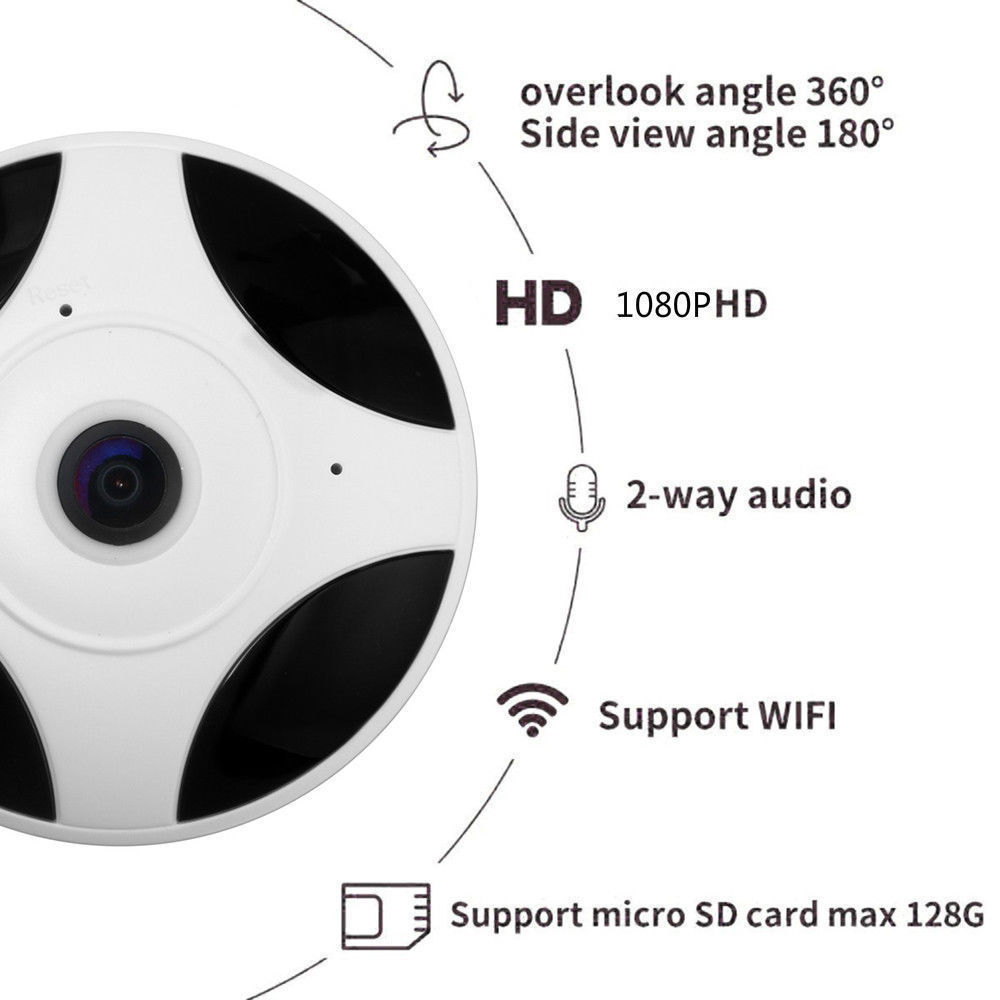 RGB-VR3-X20 1080P 2MP HD 360° WiFi IP P2P vnitřní kamera