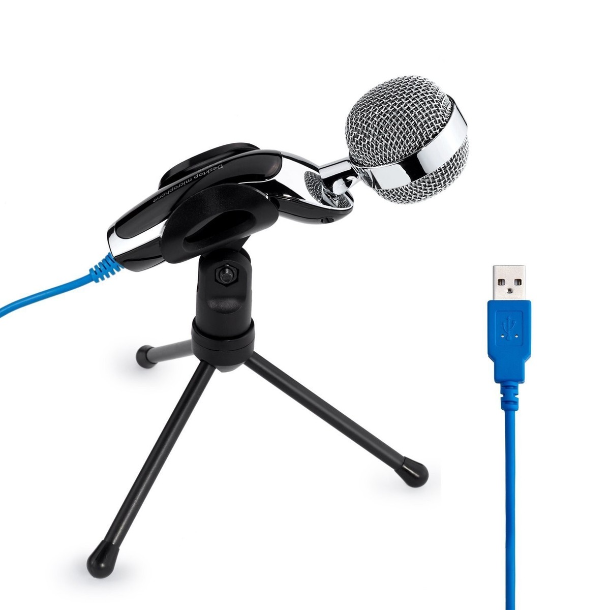 Ruční/stolní kondenzátorový USB mikrofon SF-922B