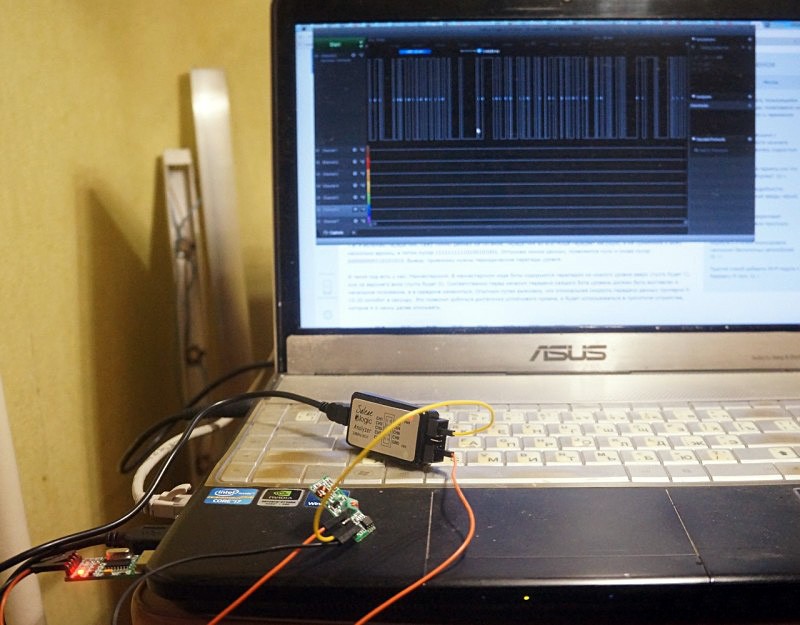 logický analyzátor, USB osciloskop - 8 kanálů, 24MHz