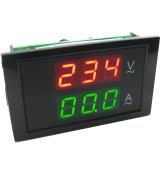 DL85-2041 AC 80-300V 50A 2v1 LED digitální ampérmetr/voltmetr panelový