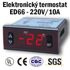 ED66 220V/10A 550C°- Elektronický (regulátor) termostat pro chlazení a vytápění