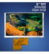 5" TFT, 800x480, RGB, 50pin displej