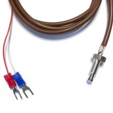 TC type E termočlánkové teplotní čidlo se závitem M6 a silikonovým kabelem
