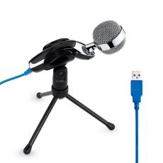 Ruční/stolní kondenzátorový USB mikrofon SF-922B