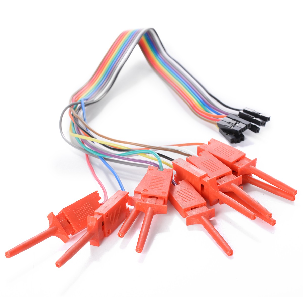 10-kanálový připojovací kabel s minisvorkou pro logický analyzátor Saleae