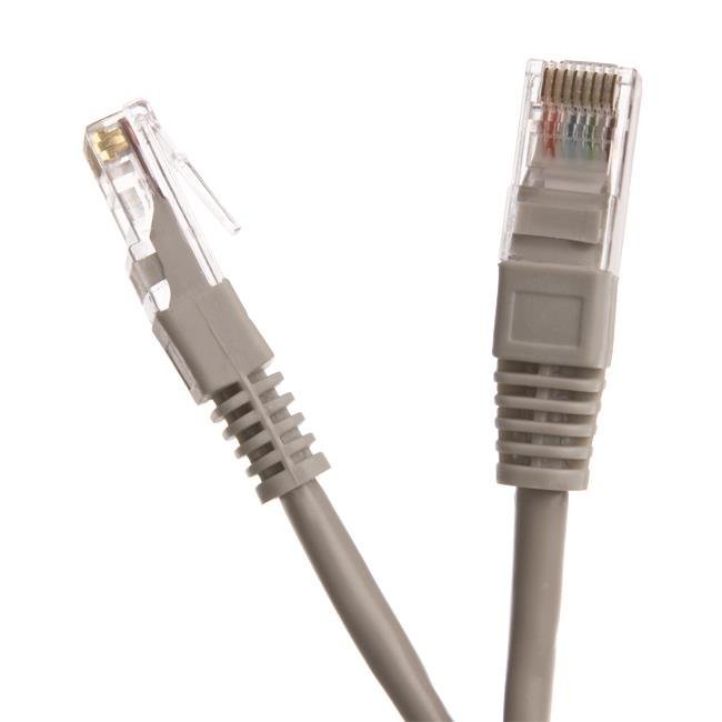 LAN patch kabel UTP cat.5e šedý