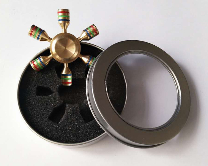 Hexagon Fidget Spinner kovový R188-HC