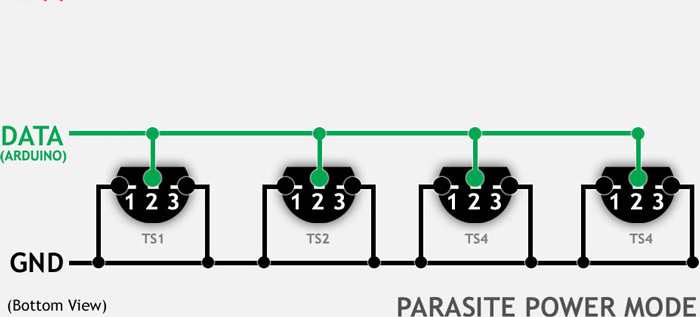 D18B20 in parasitic mode
