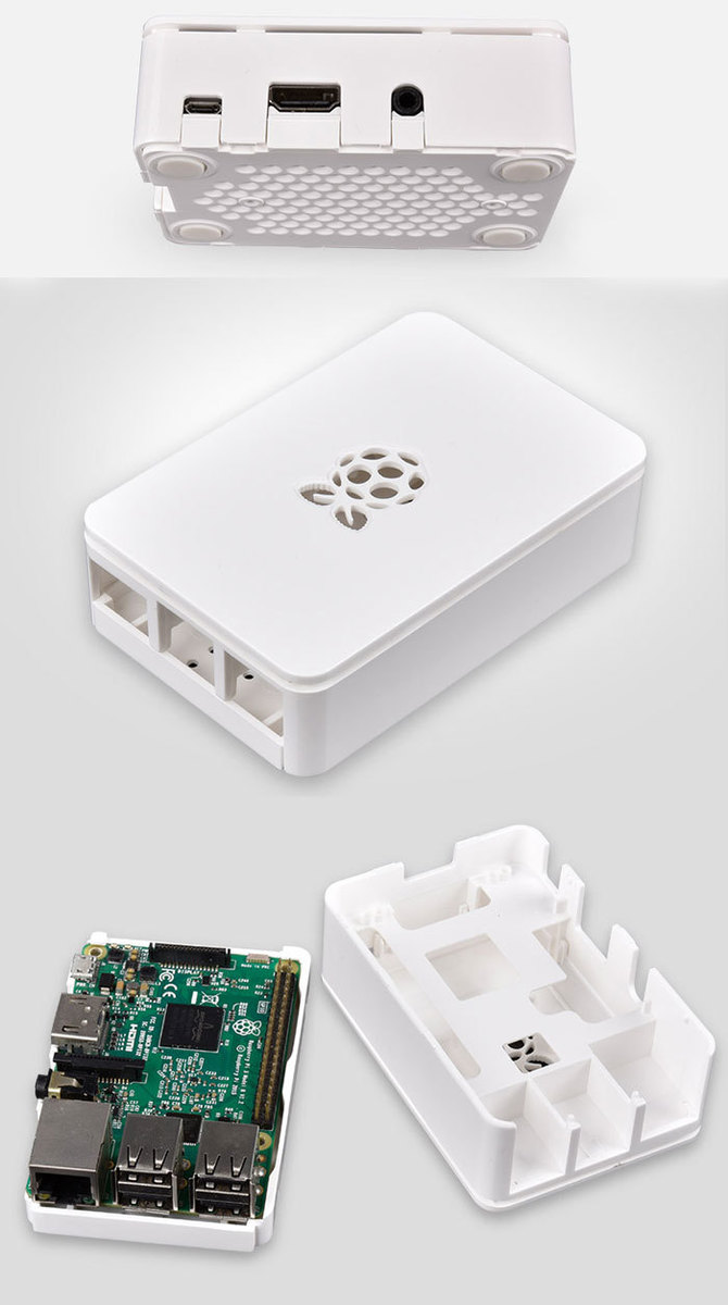 RPI-B02 Krabička pro Raspberry Pi 3 Model 3B/2B/B+ ABS