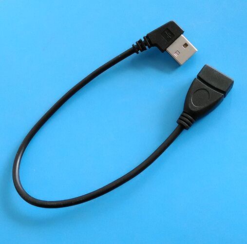 USB USB 2.0 prodlužovací kabel typ A-A M ve tvaru L/F