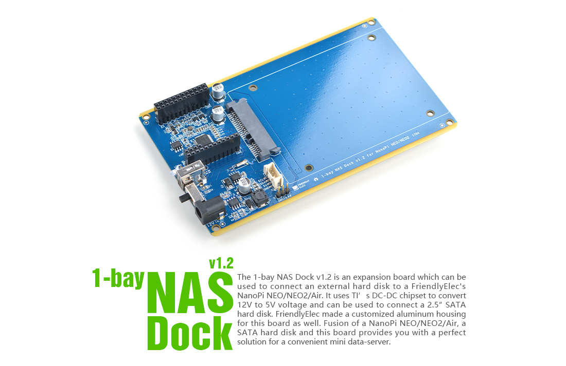 NanoPi 1-bay NAS Dock