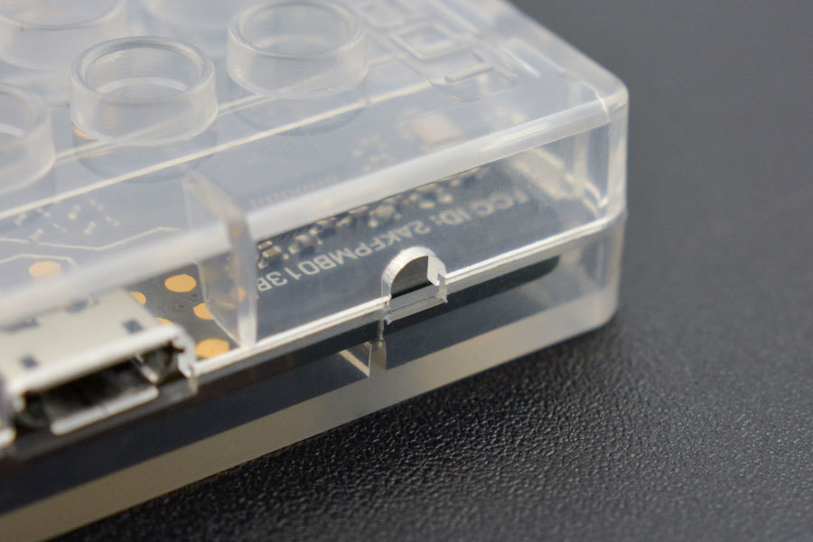 micro:bit krabička pouzdro box pro micro:bit průhledná (kompatibilní s LEGO)