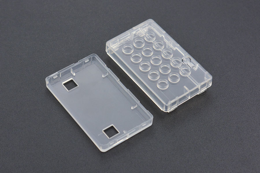 micro:bit krabička pouzdro box pro micro:bit průhledná (kompatibilní s LEGO)