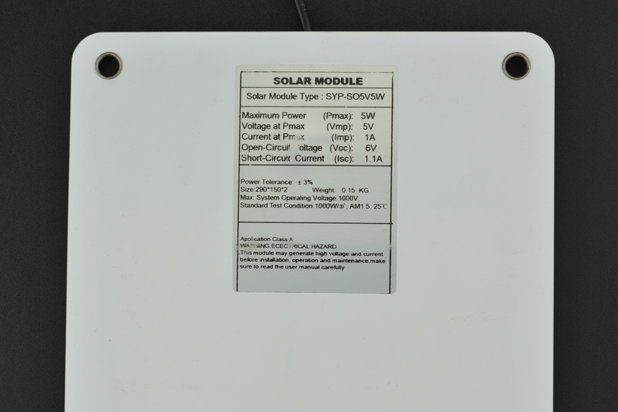 Středně flexibilní monokrystalický solární panel 5V/5W