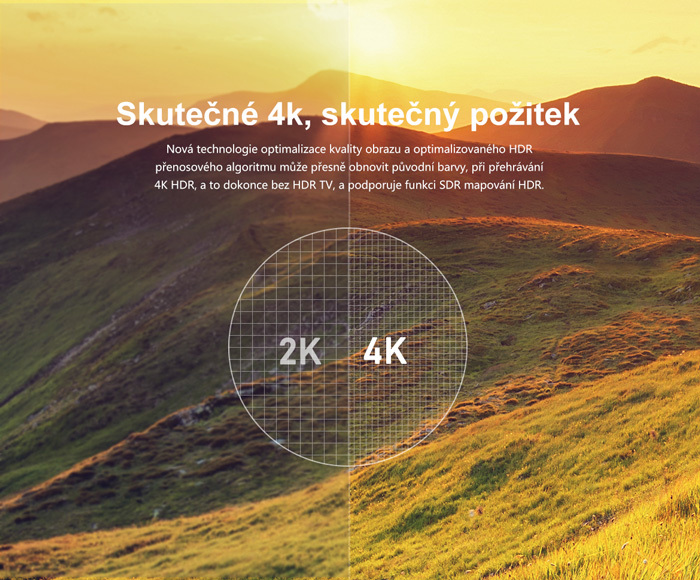 Multimediální přijímač Zidoo Z9S Ultra-HD 4K HD 