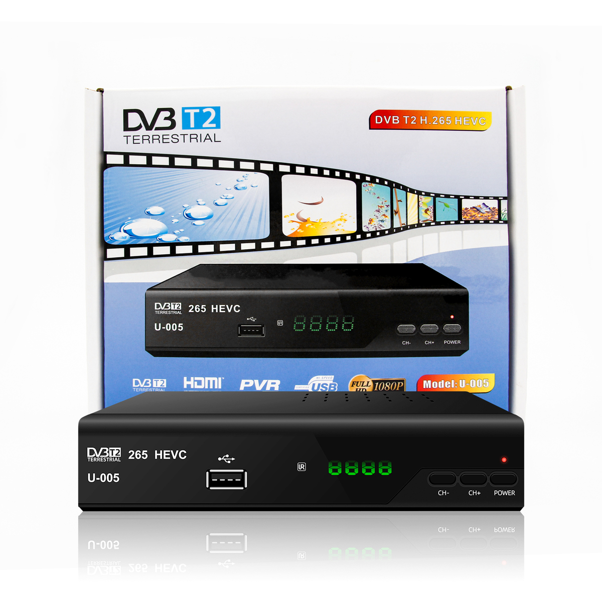 RGB.Vision DVB-T2 HD T2HD-A přijímač s HEVC, HDMI, SCART