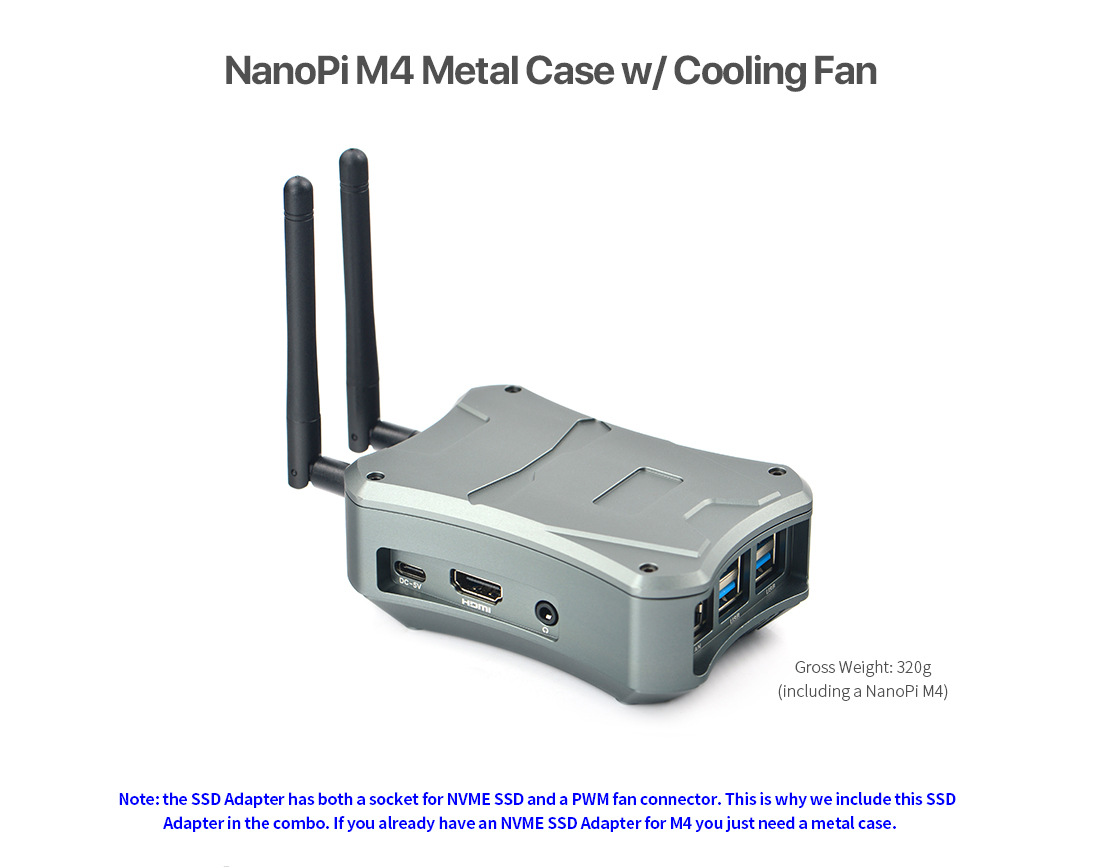 NanoPi M4 Metal Case