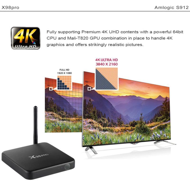 TV box X98 Pro S912 3/16GB