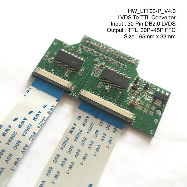 TT03_P_V5 LVDS do TTL univerzální deska s adaptérem