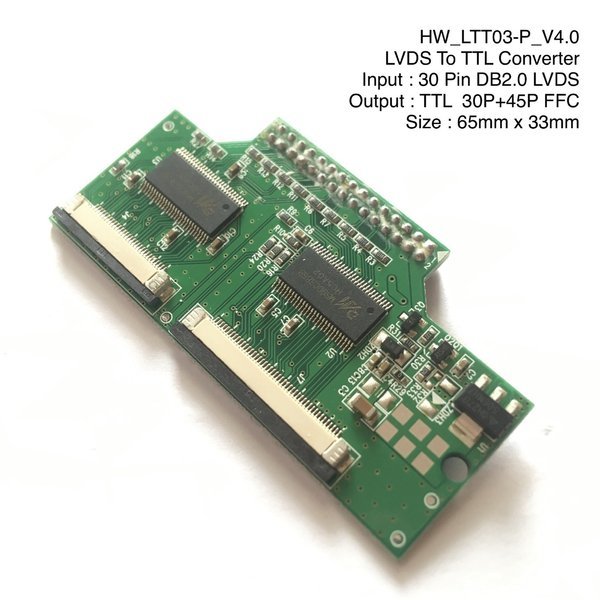 TT03_P_V5 LVDS do TTL univerzální deska s adaptérem