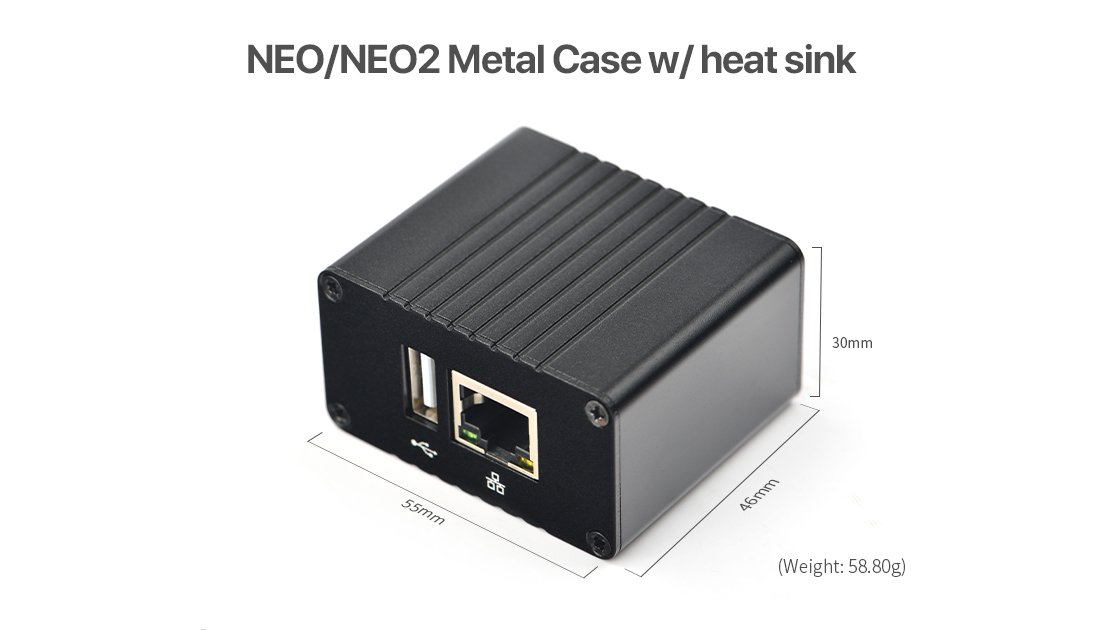 NanoPi NEO/NEO2 krabička hliník box