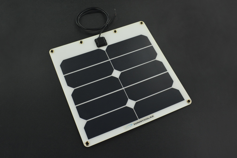 Středně flexibilní monokrystalický solární panel 5V/10W