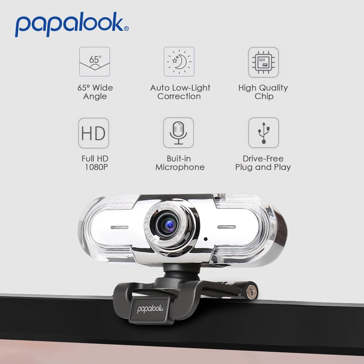 PA452 USB 1080P HD live video webkamera s mikrofonem