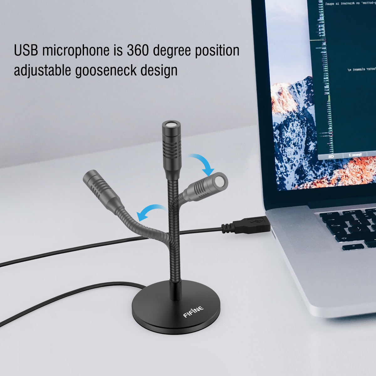 K050 kvalitní USB mikrofon k PC se stojánkem