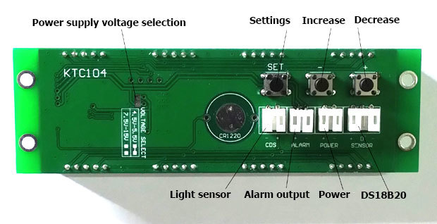 KTC104 Digitální termometr modul se senzorem DS18B20