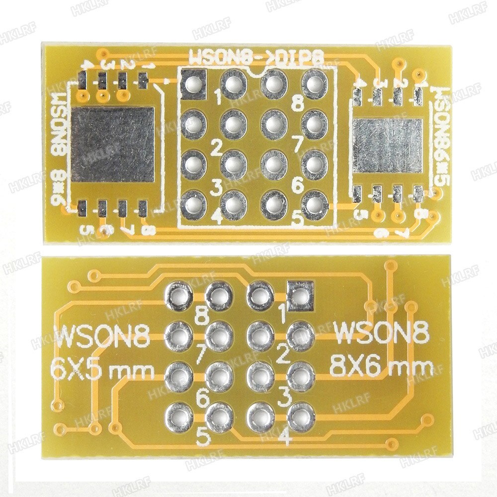 QFN8-DIP8 programator adaptér WSON8-DIP8 8x6mm 6x5mm