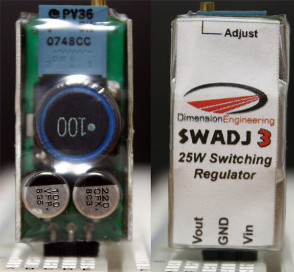 DE-SWADJ 25W nastavitelný redukční spínací regulátor