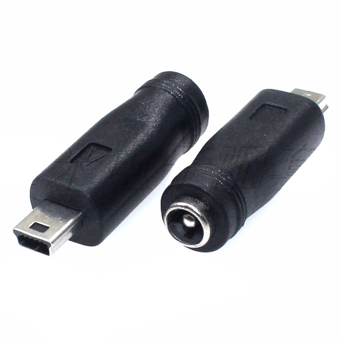 Mini-USB B do DC 5.5x2.1mm adaptér konektor redukce