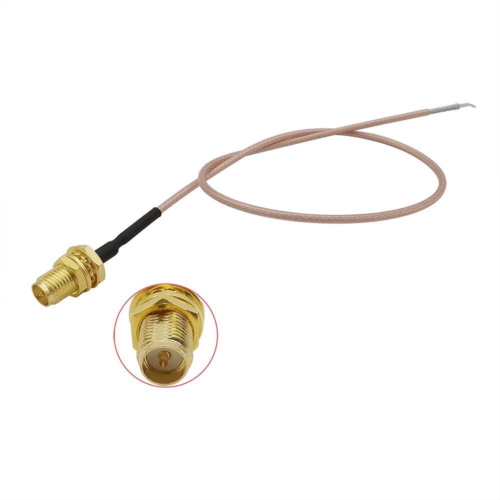 Vysoce kvalitní anténní kabel pigtail RP-SMA Female (se závitem uvnitř a pin.) 