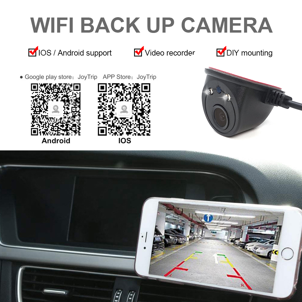 WiFi zadní parkovací kamera do auta 720p
