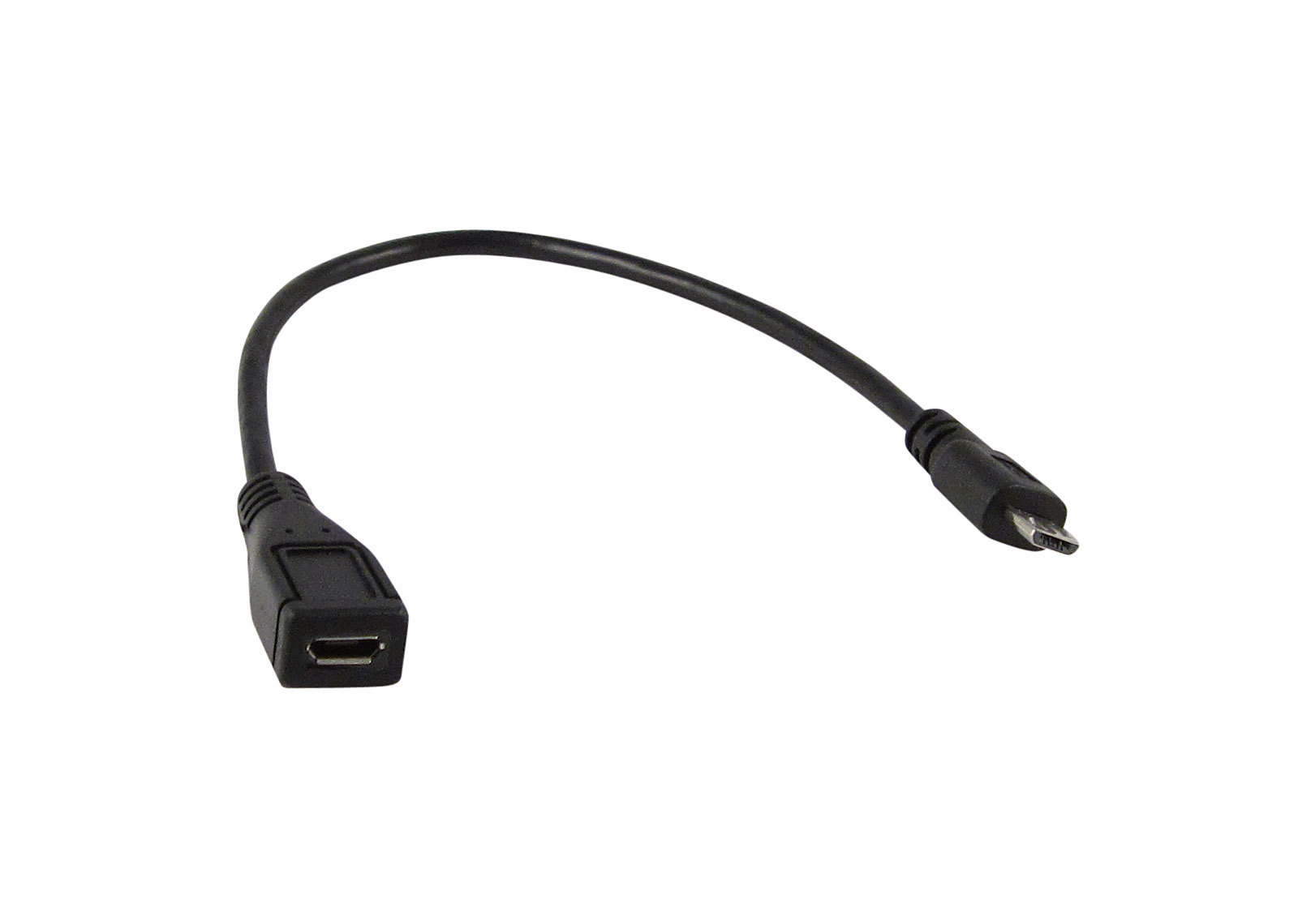 Micro USB 2.0 prodlužovací kabel F - M, 3A, 20cm