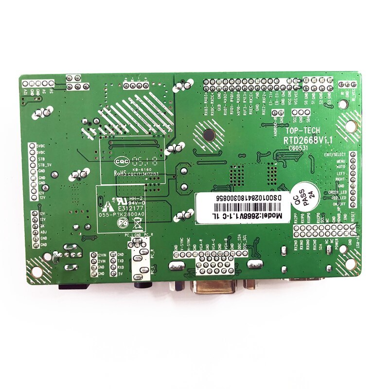 RTD2668 V1.1-C LVDS víceúčelová ovládací deska LCD monitoru