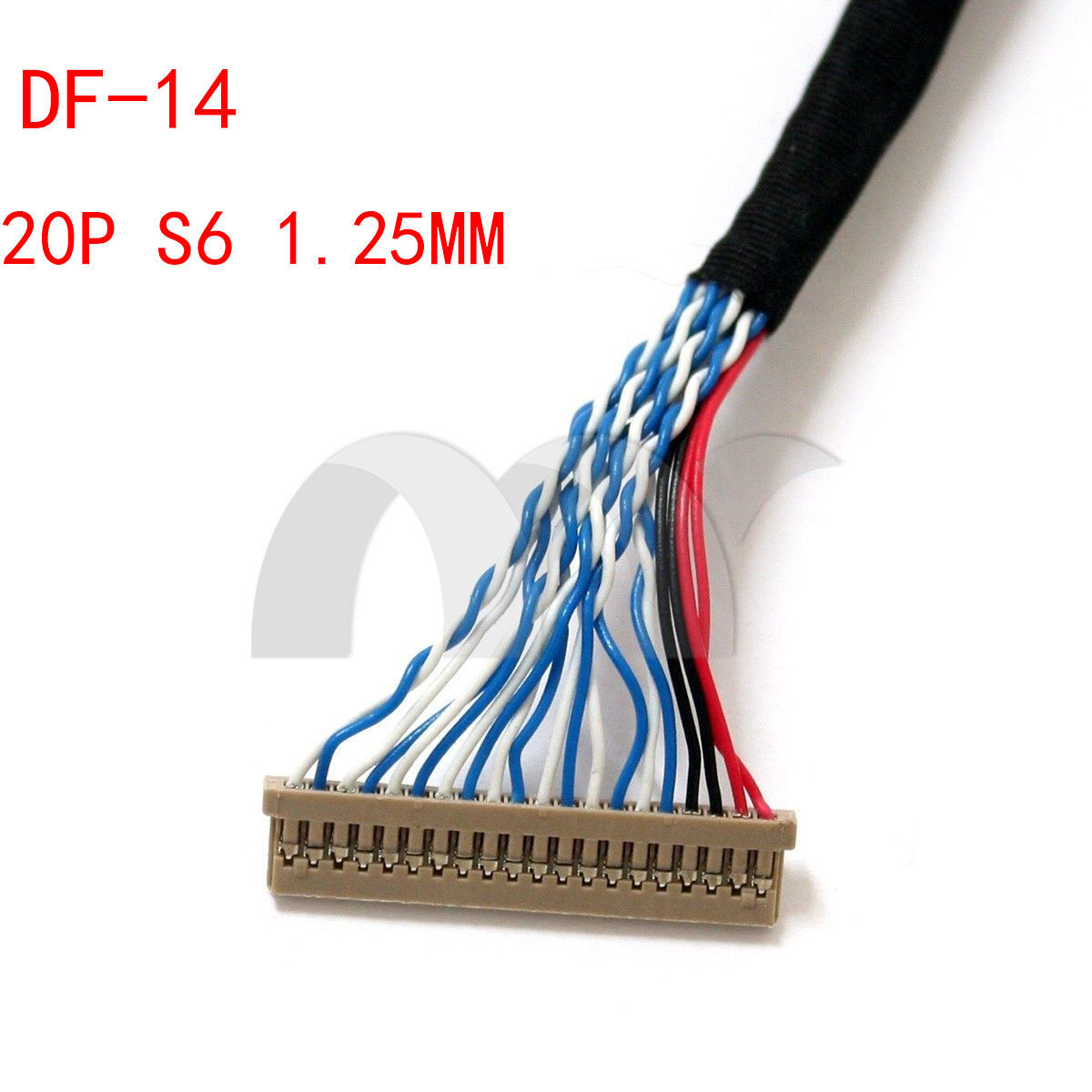 Kabel pro displeje LVDS DF14-20P 2ch 6bit 250mm