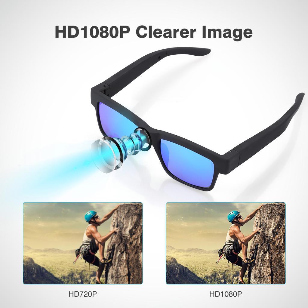 Brýle se skrytou HD kamerou - s průhlednými skly, kamera vpravo