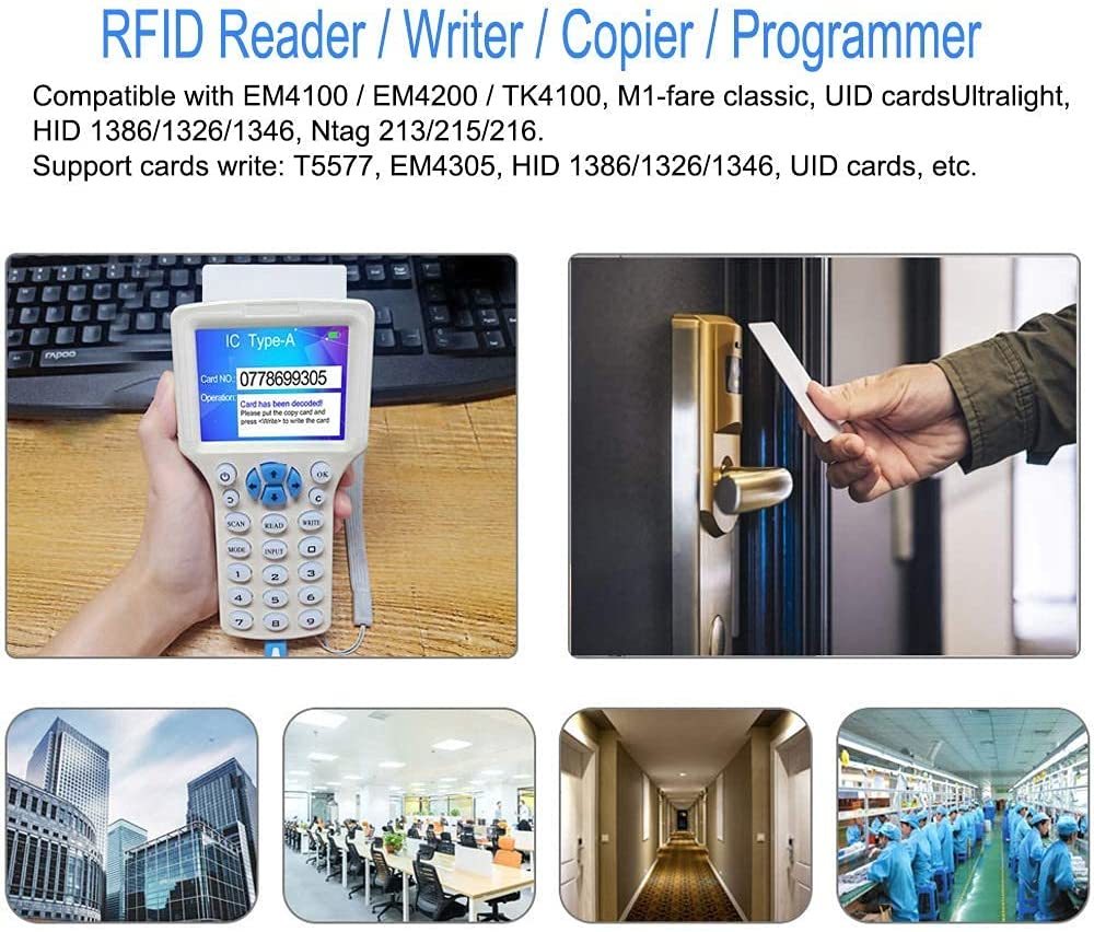 300CD ruční čtečka RFID čipů a karet