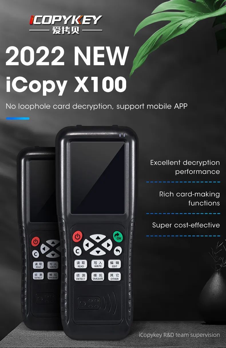 iCopykey X100 ruční čtečka RFID čipů a karet