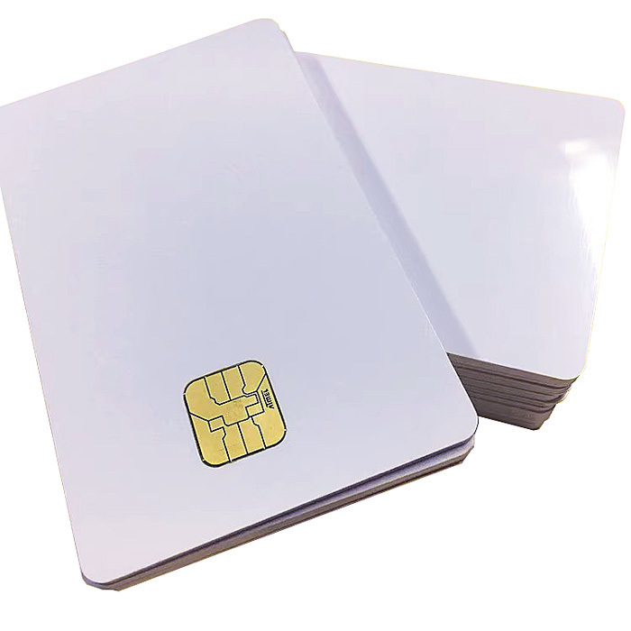 AT88SC102 kontaktní čipová PVC karta, ISO7816, bílá
