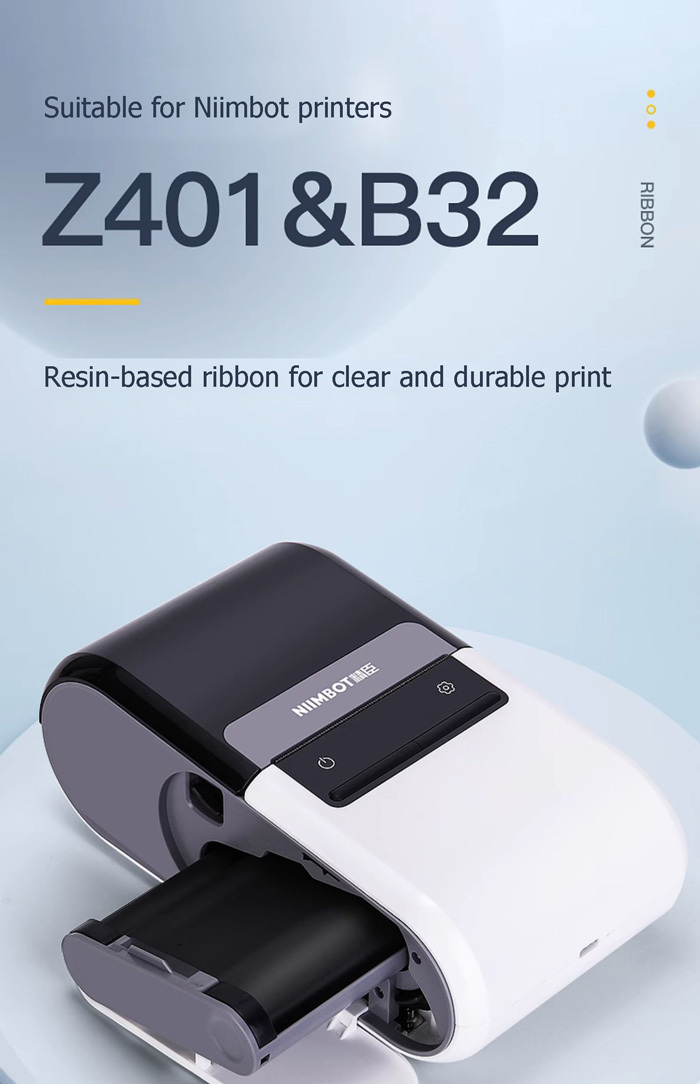 Z401 80mm*27m vosková páska/ribbon pro termotransferovou tiskárnu štítků