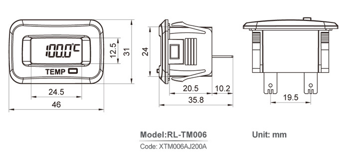 RL-TM003A digitální termometr