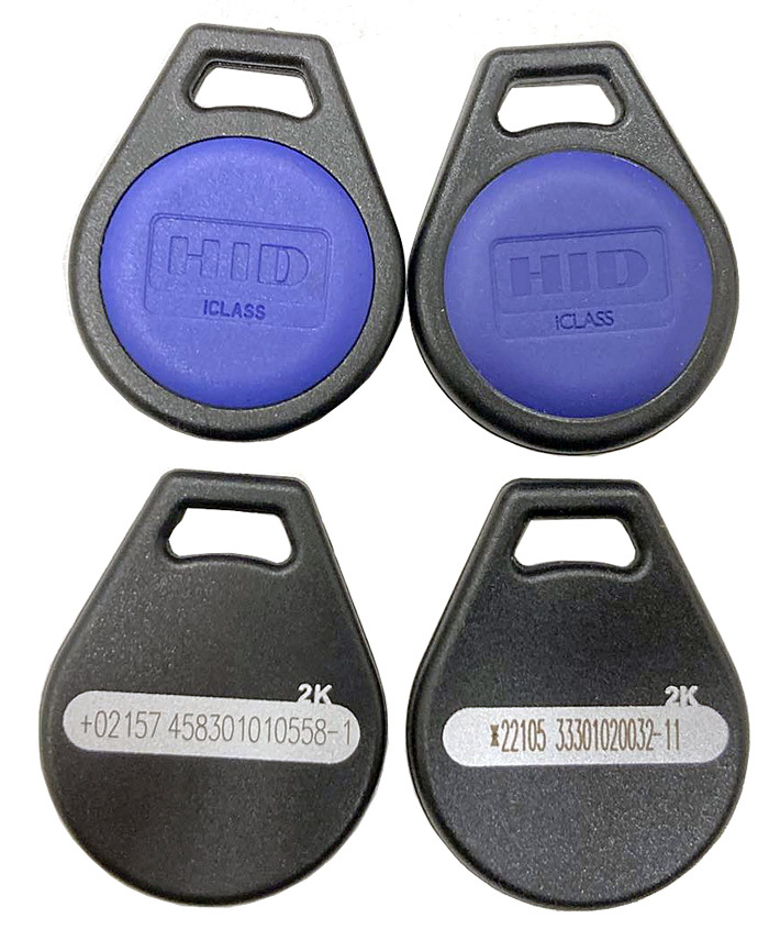 HID iCLASS 13.56MHz RFID čip, klíčenka, originální