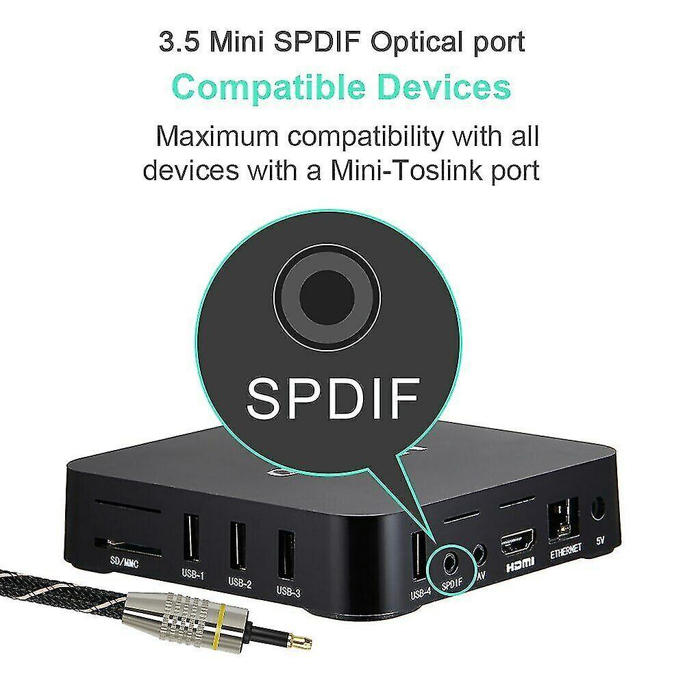 Toslink do Mini-TOSLINK SPDIF audio kabel PVC