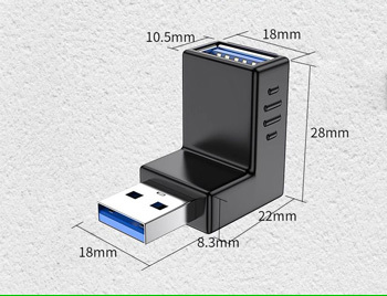 Rohový USB 3.0 adaptér