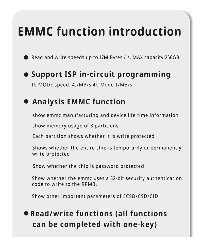 T48 EMMC-NAND FLASH univerzální programátor