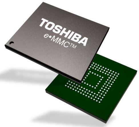 Flash paměť Toshiba eMMC, BGA